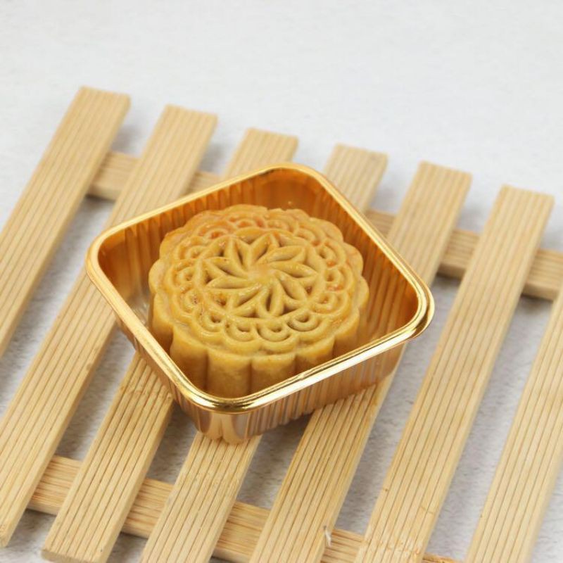 tray mooncake gold 100pc kotak plastik mika kue bulan puding cookies nastar kue kering moon cake