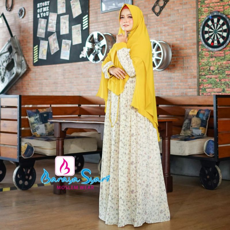 Baju Gamis Wanita Baraya +khimar