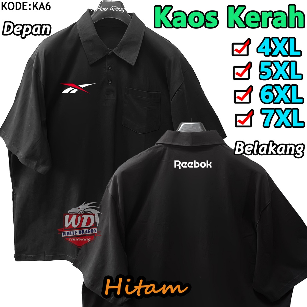 Kaos POLO Big Size 4XL 5XL 6XL 7XL KAOS KERAH Bigsize JUMBO KODE KA6