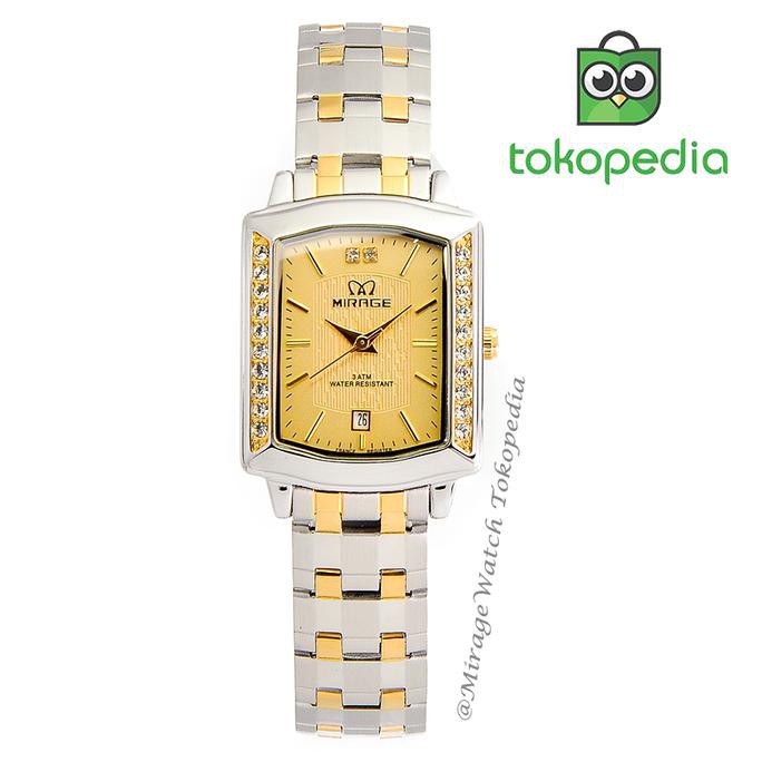 KUALITAS TERBAIK MIRAGE FASHION JAM TANGAN 7442M PK KOMBINASI TERLARIS