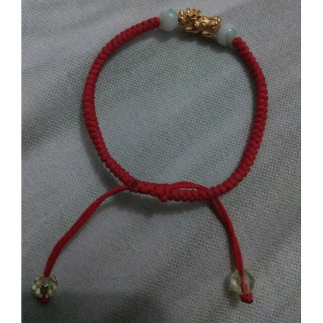 Gelang tali emas 999/24k pixiu