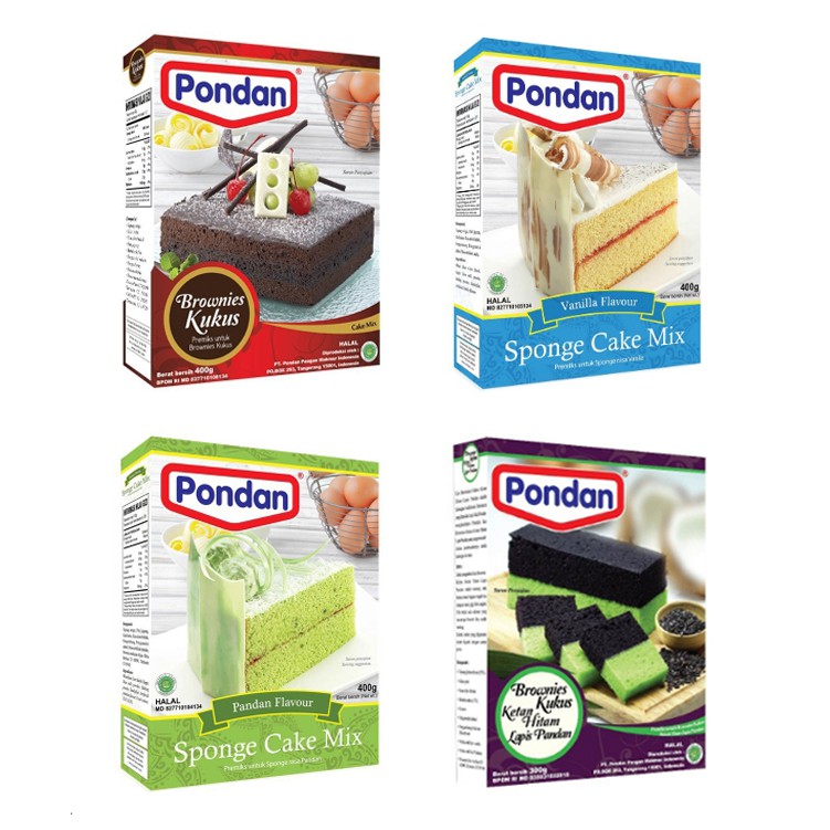 

PONDAN Premix 400g / 418g / 412 - Premix Instant flour mix - Premix cake - premiks kue - Best Seller