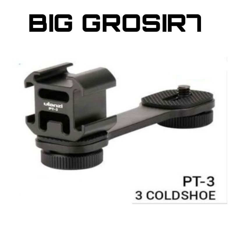 RACKET PT-03 TRIPLE COLD SHOE MOUNT Bracket gimbal hand Grip