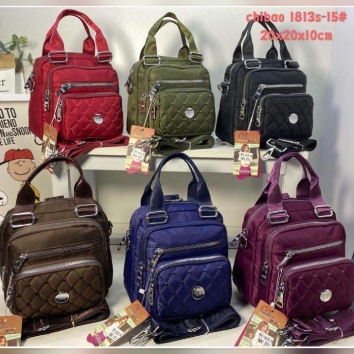 PROMO TAS CHIBAO BORDIR 3IN1 BISA JINJING/SELEMPANG/RANSEL CB1813S