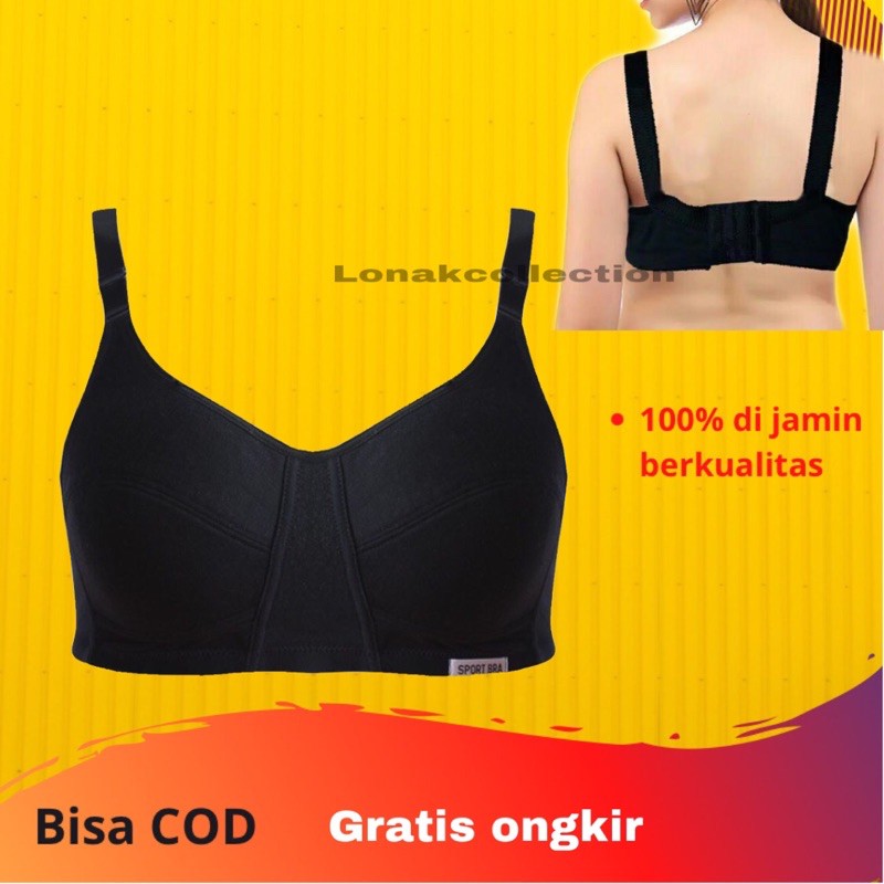 GUFFY BH jumbo Remaja  murah kacing kait 3 Bra wanita uk 44/46