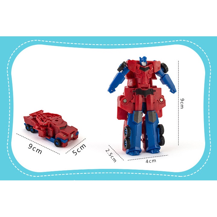 Transformer Magnetic 2in1 mobil bisa berubah menjadi transformer mainan anak robot optimus primer Pegasus Unicorn