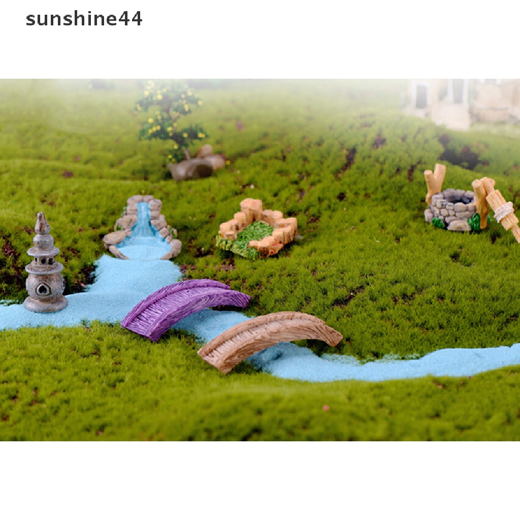 Sunshine Miniatur Rumah Peri Bahan resin Untuk Dekorasi Taman mini DIY