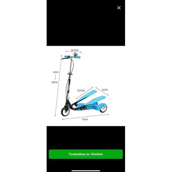 Scooter skuter genjot VITA WINGS ALOY ORIGINAL