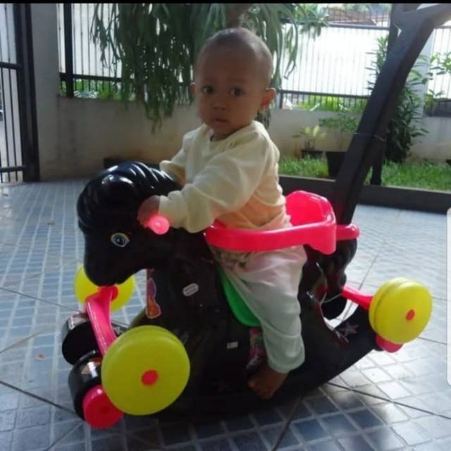 Mainan Kuda Goyang - Mainan Kuda Dorong - Mainan Kereta Kuda Dorong