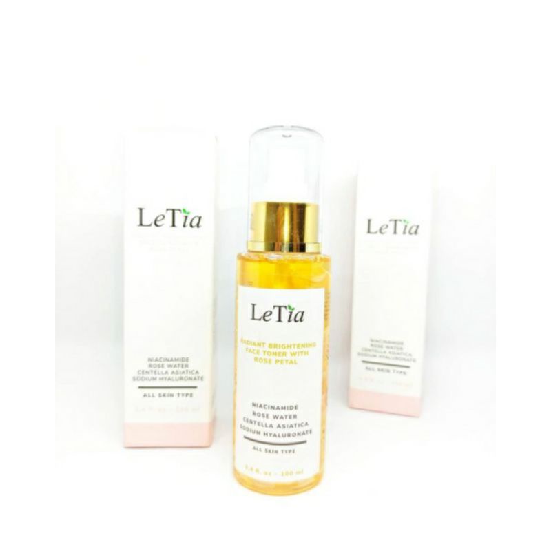 Letia face toner rose petal 100ml / BPOM / untuk semua jenis kulit pria dan wanita