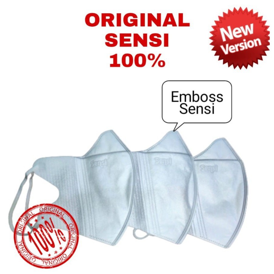 MASKER DUCKBILL SENSI ORIGINAL 3 PLY ISI 10 &amp; ISI 50