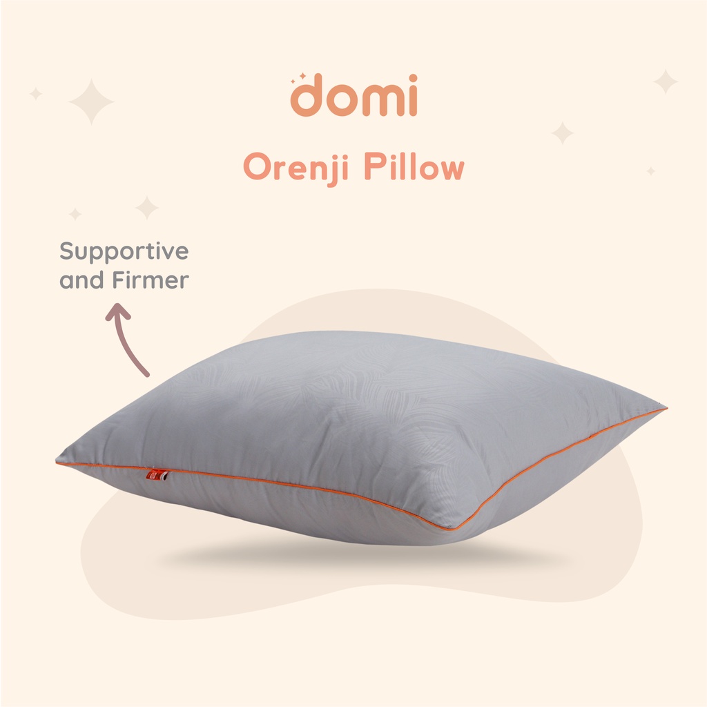 Domi Bantal Orenji 50x70 Grey - Pillow