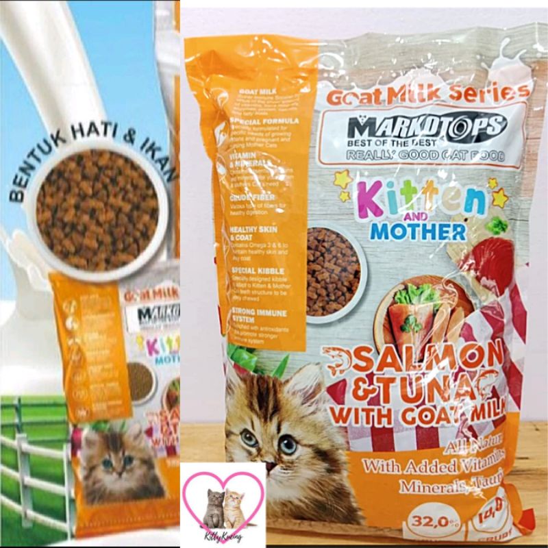 Markotop Kitten and Mother Salmon Tuna 1Kg Makanan Kucing