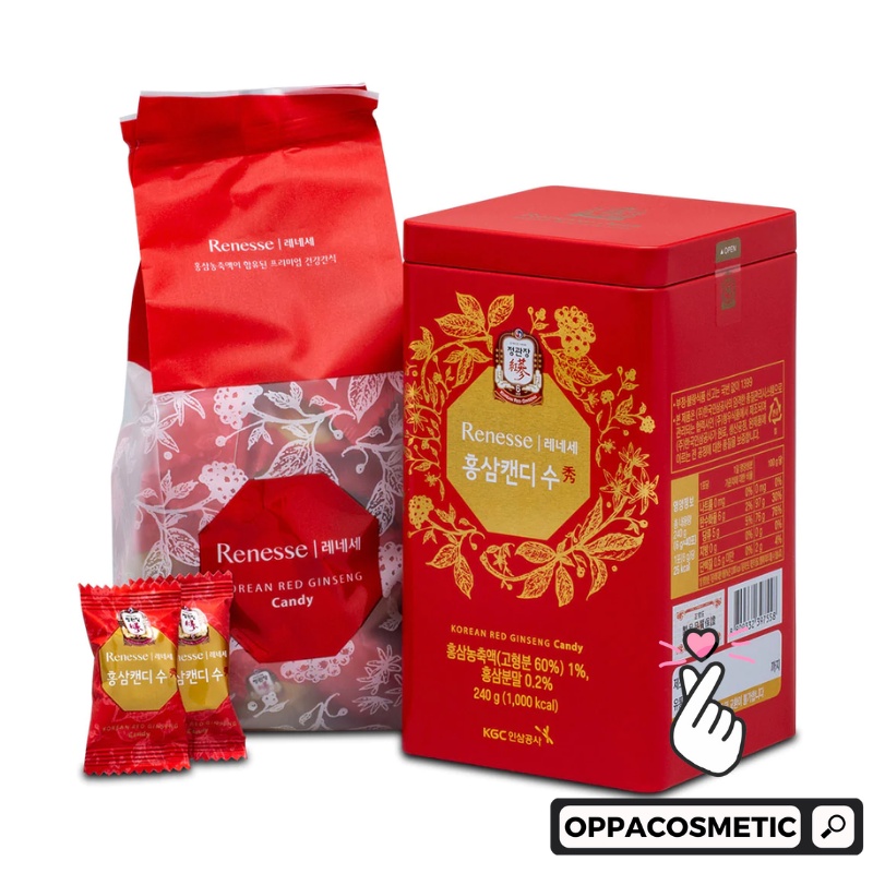 (JUAL SATUAN) Cheong Kwan Jang Ginseng Sugar Free Renesse Candy 4g*45