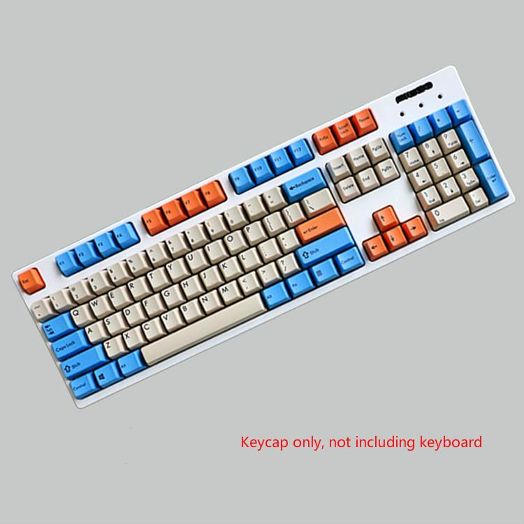 104-key PBT Sublimasi Keyboard Mekanik Karbon Besar Keycap Cherry Axis OEM Tinggi Merah Hijau Abu-abu Keyboard Mekanik Keycap