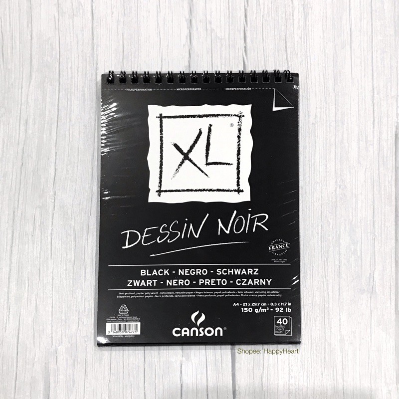 

Canson XL Black Design Noir A4 Kertas Melukis