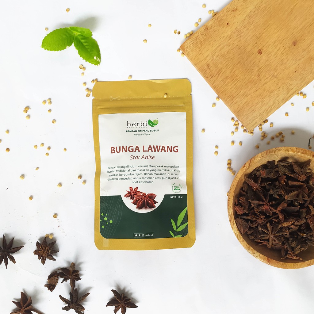 

Bunga Lawang Pekak HERBI Murni Original High Quality 15gr