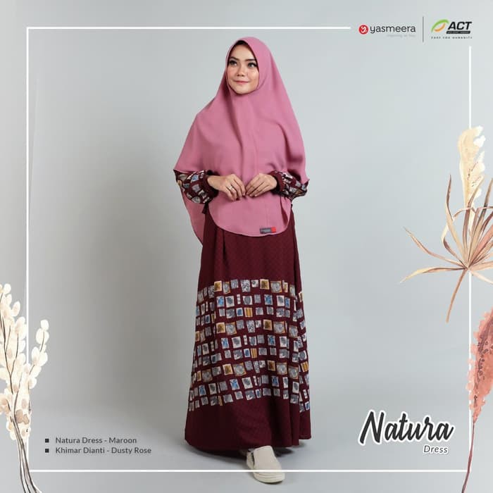 NATURA DRESS SET || Gamis Syari Original by YASMEERA