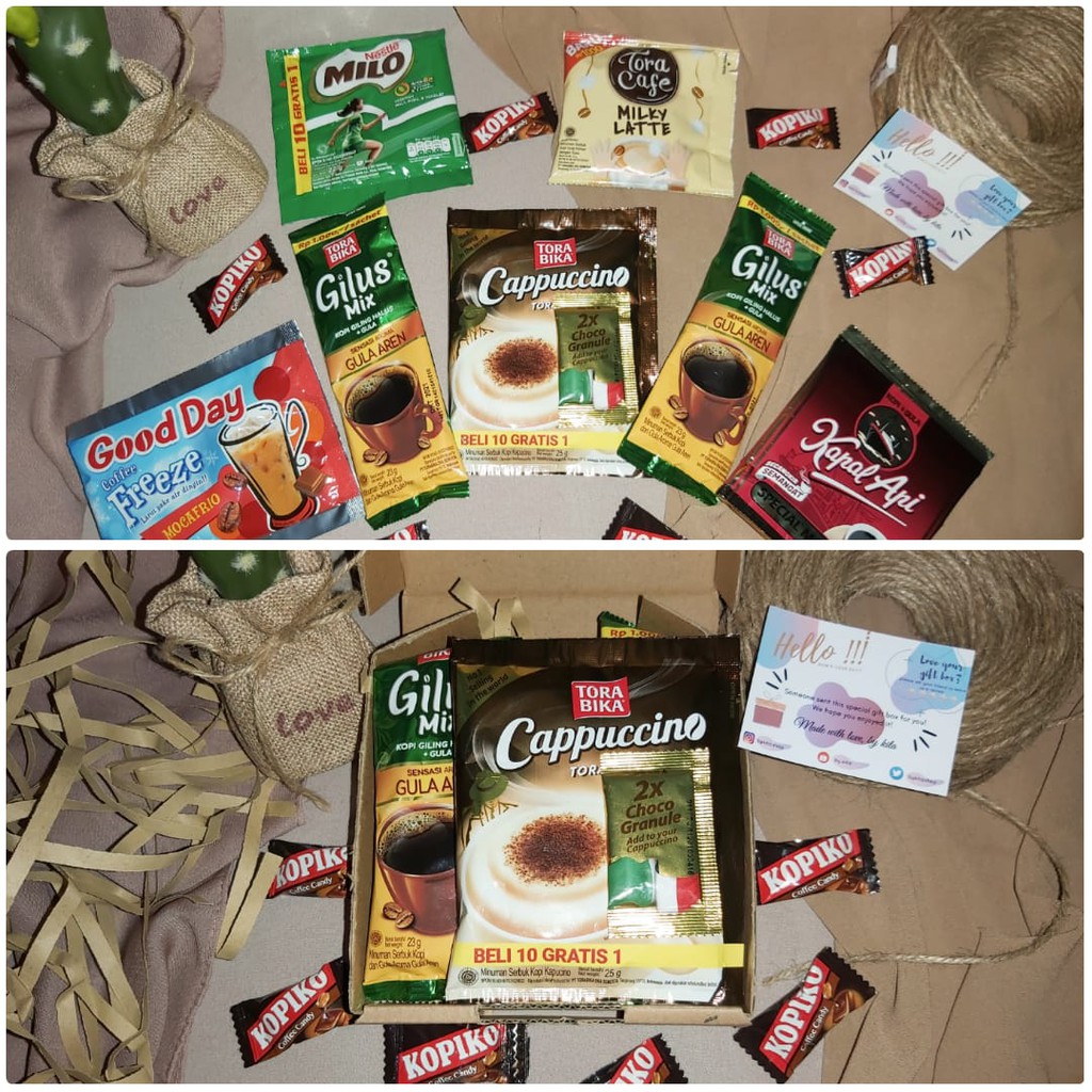 

[ READY] "Coffee Series" SNACK BOX / GIFT BOX [BIRTHDAY / GRADUATION]