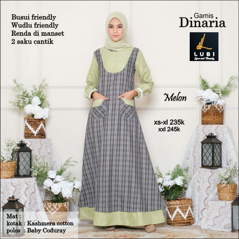Gamis Lubi Dinaria Melon