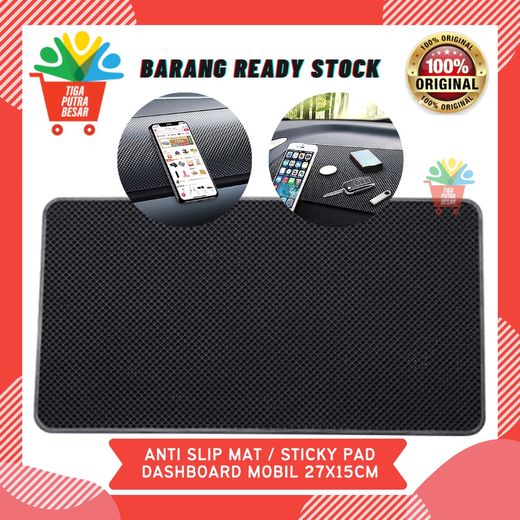 ALAS TATAKAN ANTI SLIP PAD DASHBOARD MOBIL PREMIUM UKURAN 27X15 CM