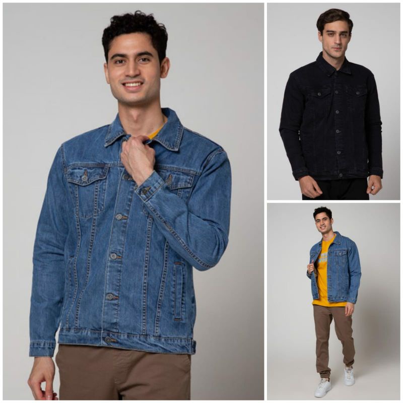 Nevada denim Jaket Pria blue s