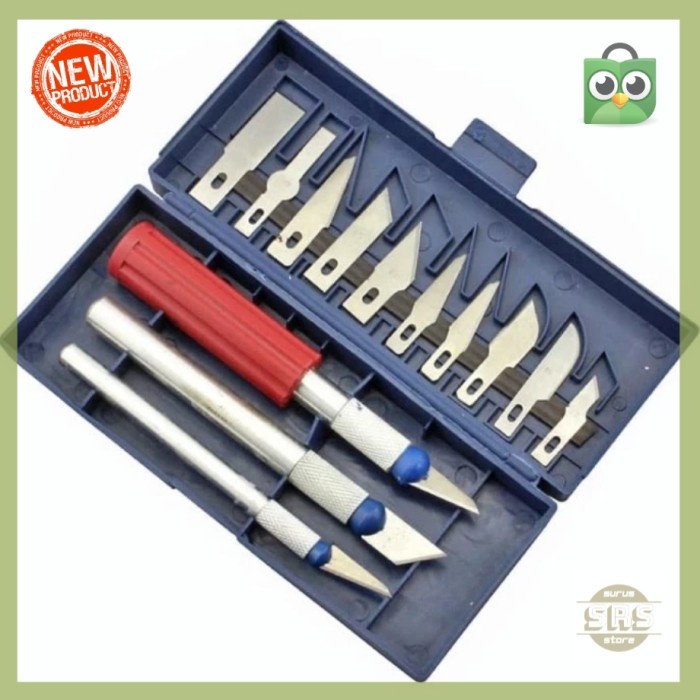 

UKIR-ALAT- SET PISAU UKIR 13 IN 1 CRAFTING ART KNIFE WITH 3 HANDLE -ALAT-UKIR.