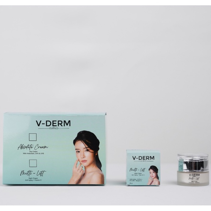 Paket Reseller V-DERM Multi-Lift Night Cream Anti Aging + Vitamin C (12 pcs)