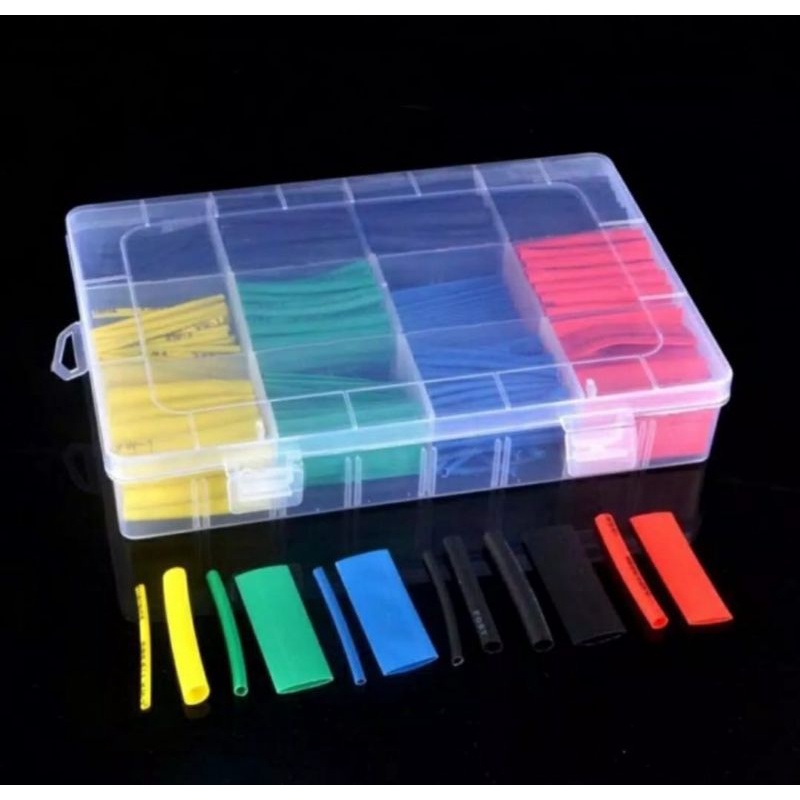 530pcs Selang Bakar Heat Shrink Tube Isolasi Bakar Selongsong Murah