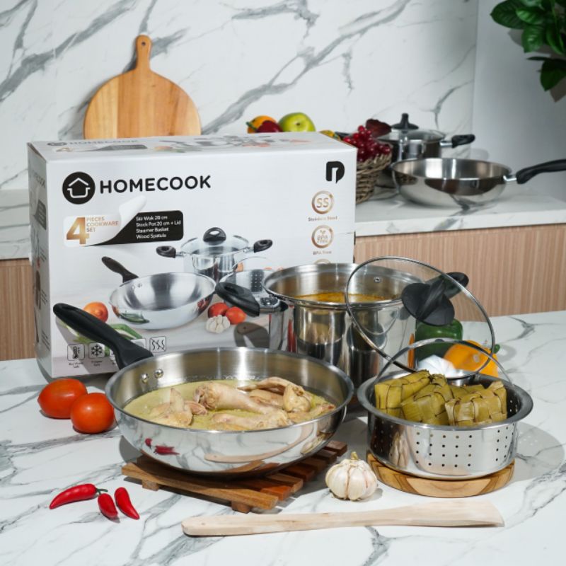 Panci Serbaguna Homecook  Set of  4
