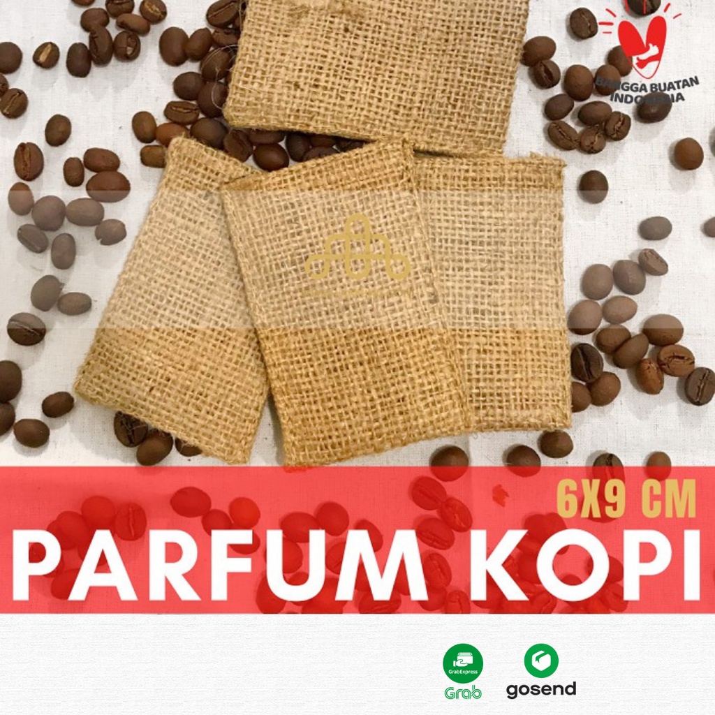 Pouch Parfum Kopi 6x9cm Parfum Mobil Kopi Packaging Pengharum Mobil Aroma Kopi