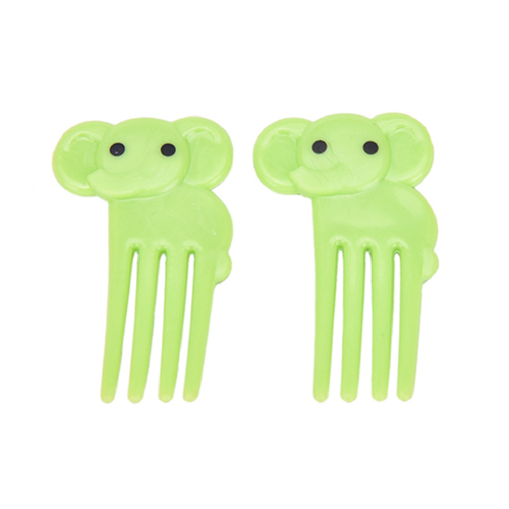 # Alat Rumah Tangga # 10pcs Garpu Buah Desain Kartun Hewan Peternakan Bahan resin Untuk Anak