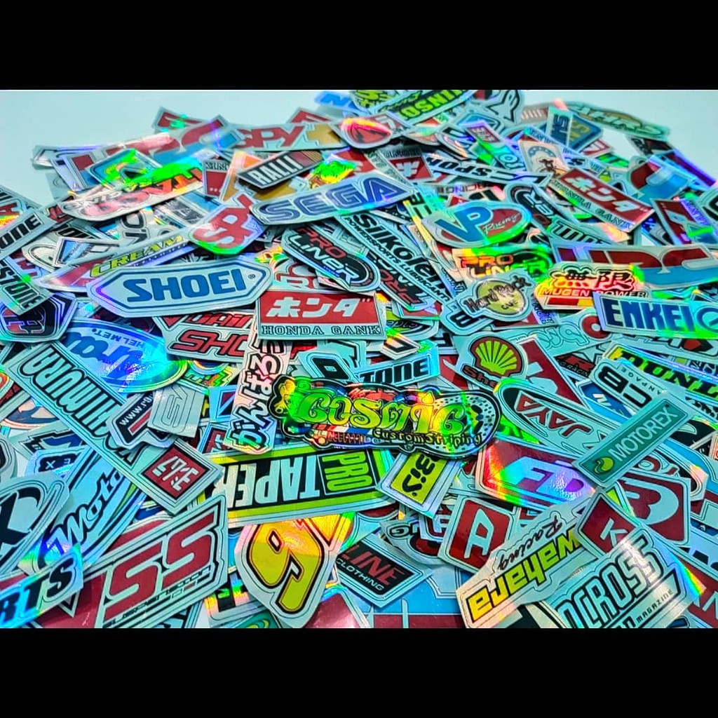 STICKER (SPONSOR) BRAND LOGO MOTOR RACING HEREX MURAH HOLOGRAM + CUTTING READY COD