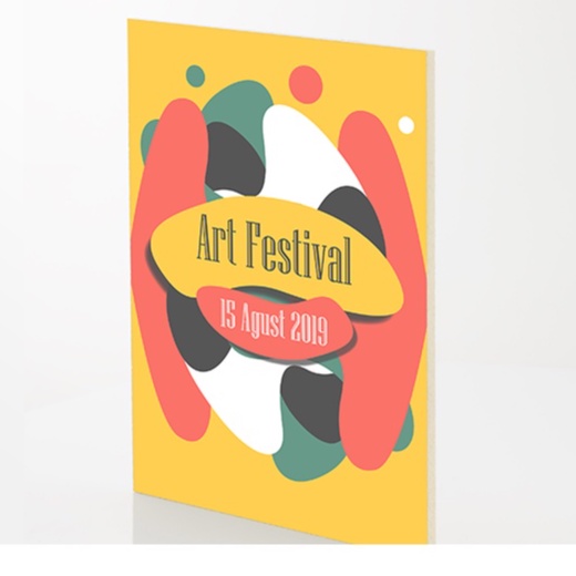 hanging board foam board promosi / foam KD board sudah termasuk cetakan printing