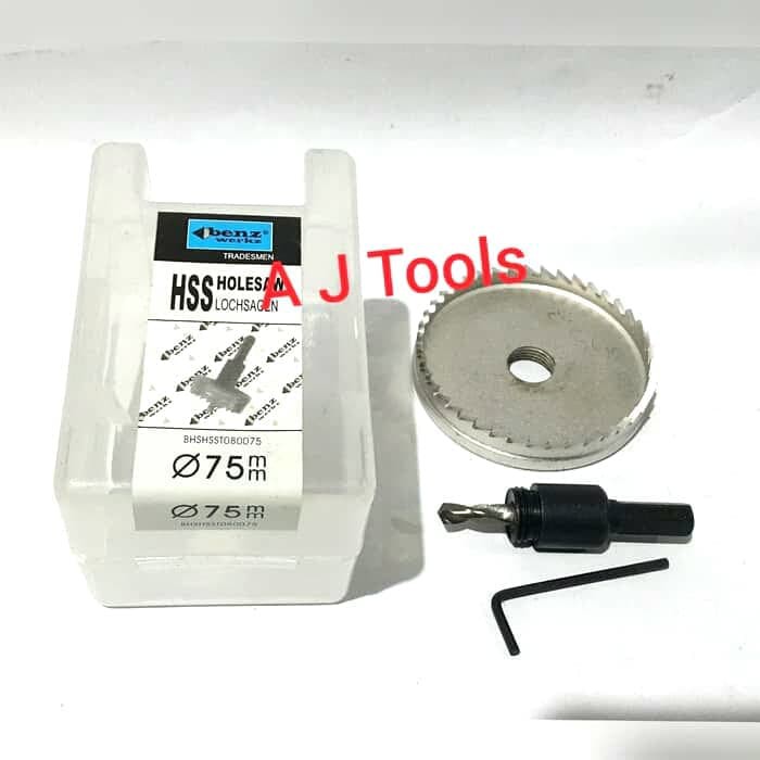 Holesaw HSS 75mm / Hole Saw HSS 75 mm BENZ - PELUBANG KAYU