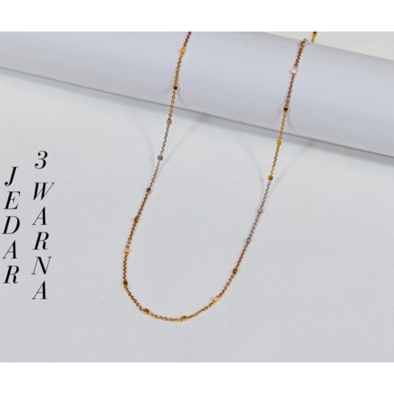 Kalung jedar emas asli kadar 750UBS dewasa dan remaja