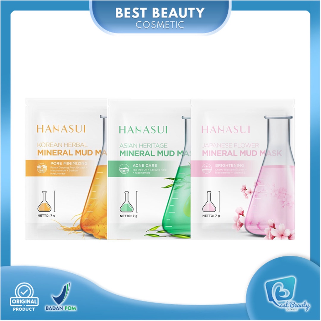 HANASUI Mineral Mud Mask | Hanasui Sheet Mask