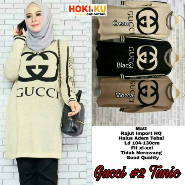 Gucci #2 tunik rajut real picture