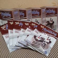 AGARASA Coklat Tepung agar pudding Chocolate 22gr ekonomis