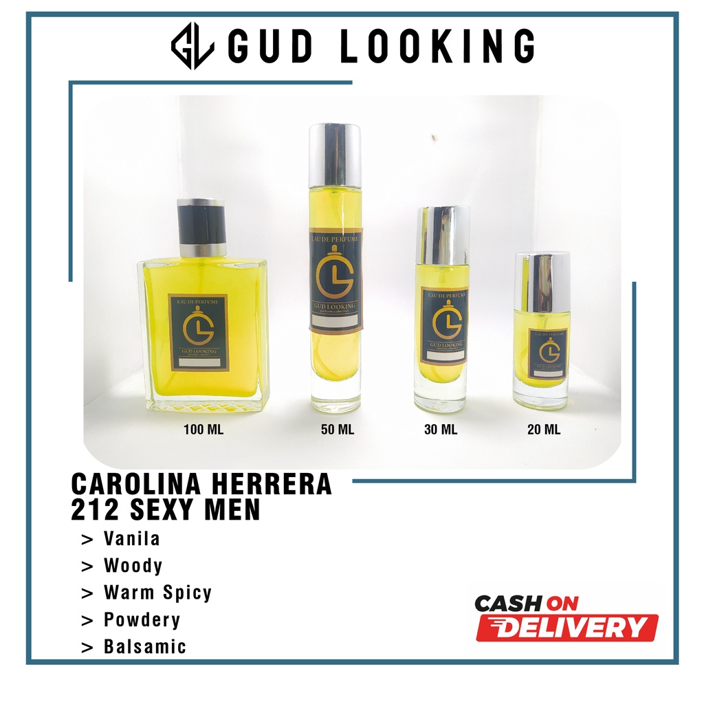 Parfum Refill Carolina Herrera 212 Sexy Man / Parfum 212 Sexy Men