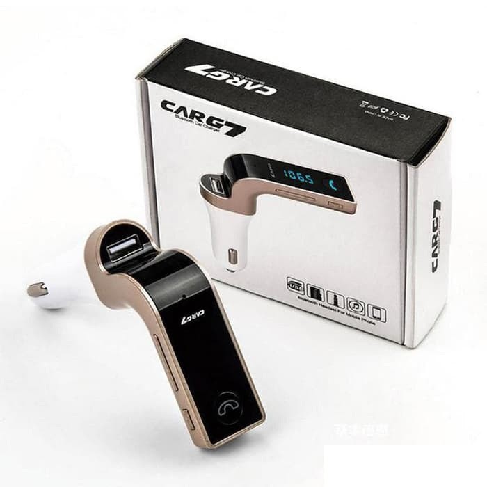 CARG7 FM MODULATOR + BLUETOOTH MP3 PLAYER MUSIC RADIO MOBIL