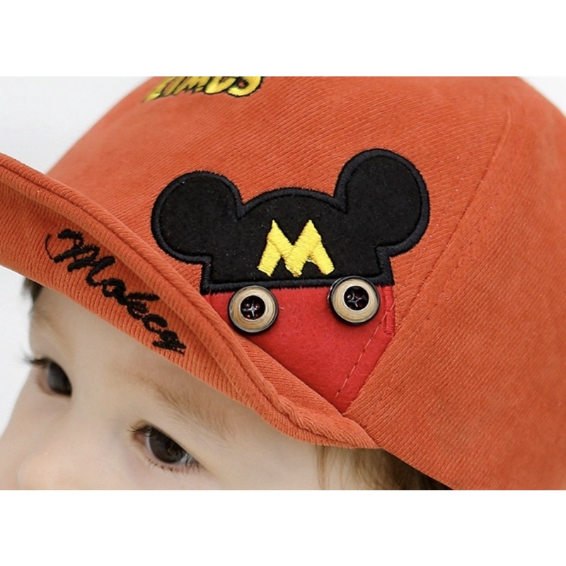 1 2 3 tahun Topi Baseball Anak Balita Model Mic*key Elmus / Toddler Baseball Hat Cap