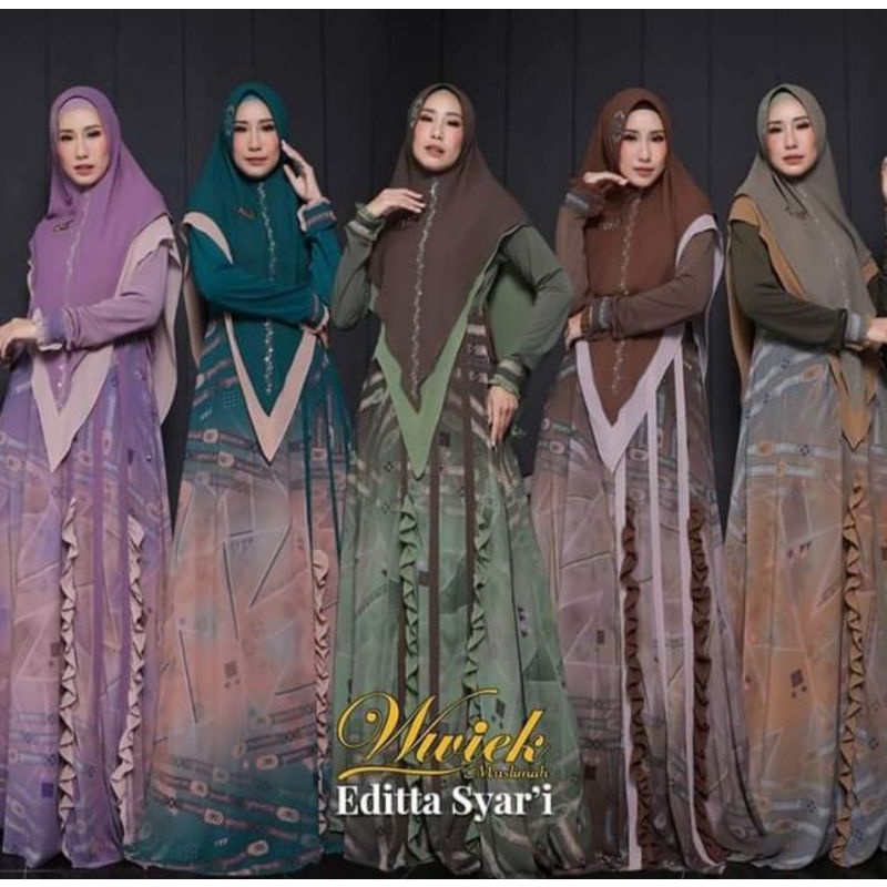 EDITTA SYARI BY WWIEK MUSLIMAH/EDITTA SYARI BY WWIEK TERBARU/SET SYARI TERBARU,/SYARI TERBARU/Wwiek 