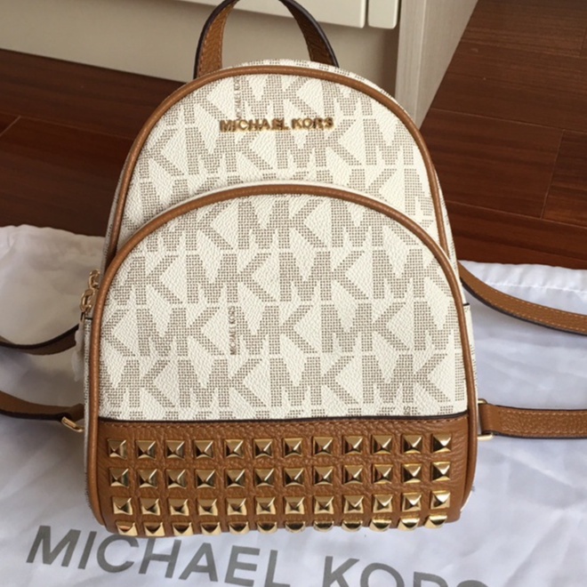 TAS BACKPACK WANITA MICHAEL KORS ABBEY WHITE