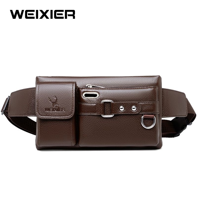 WEIXIER 8117 Tas Selempang Pria Waistbag Kulit Premium WK-SBY