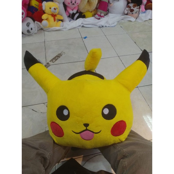 BONEKA PIKACHU POKEMON BULU YELVO