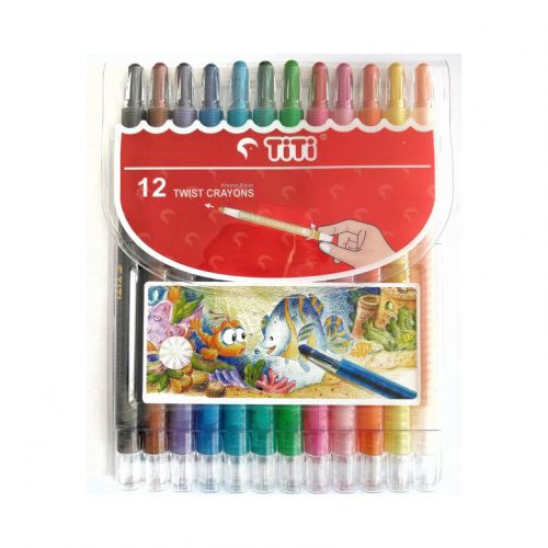 

TITI Crayon Putar / Twist Crayon 12 Warna