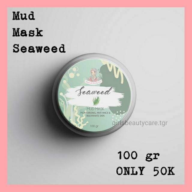 GBC Mud Mask Seaweed | Masker Lumpur Organik Seaweed