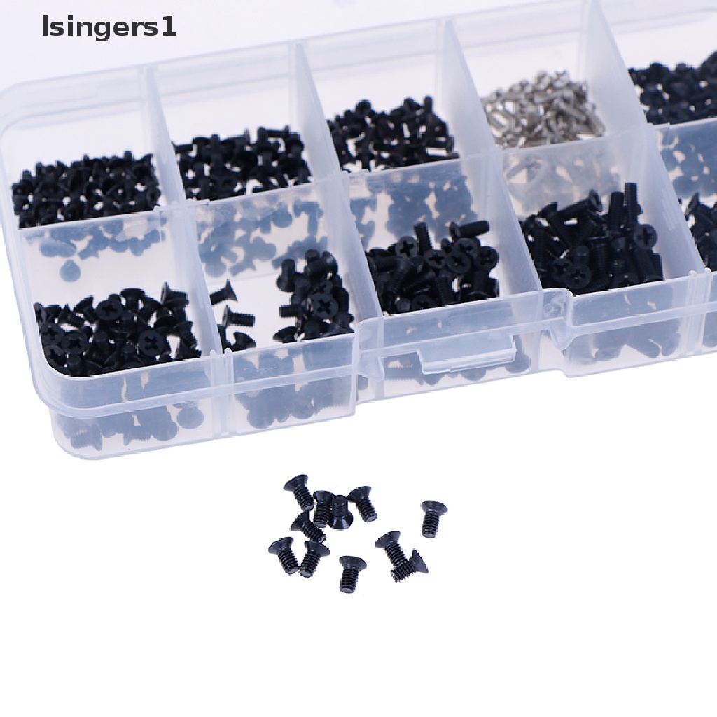 (lsingers1) 500pcs / set Sekrup m2 / m2.3 / m3 universal Untuk laptop / Komputer