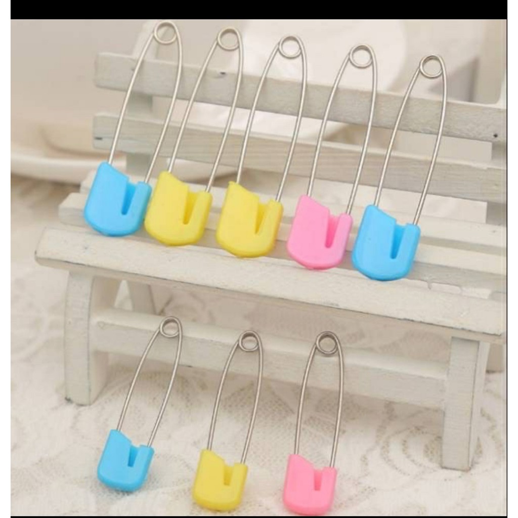 1 Pcs PENITI BABY Baju Celana Bayi Anak Anak WARNA WARNI Safety Pins Serbaguna